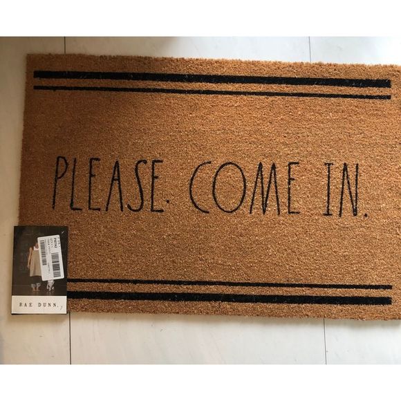 Rae Dunn Accessories - NWT Rae Dunn Please Come In Door Mat